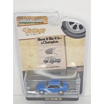 Greenlight 1:64 Datsun 510 1972 blue